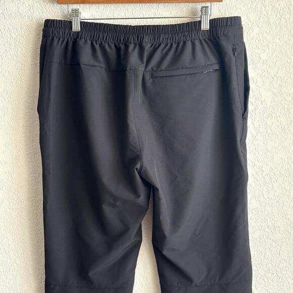 Banana Republic Mens Performance Tapered Pants Size 34X32 Black Golf Travel Slim - Picture 5 of 9
